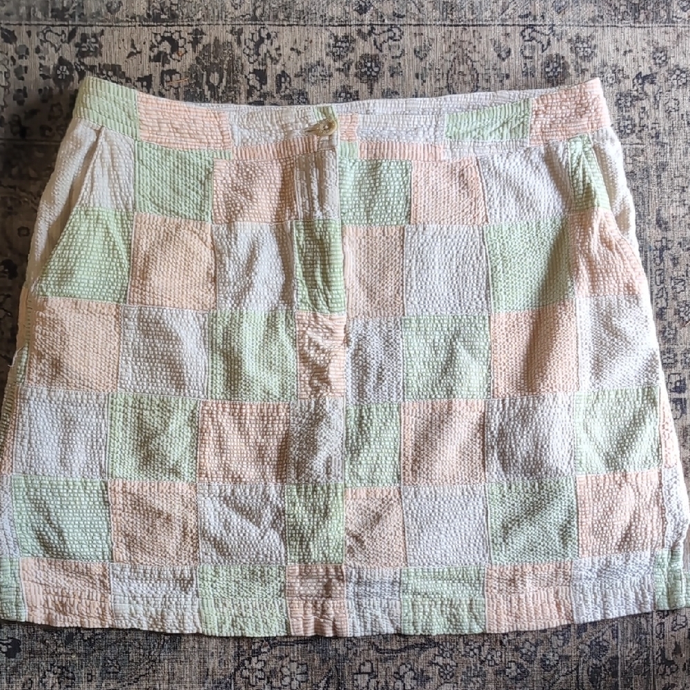 Vintage Izod Plaid Golf & Tennis Skort